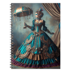 Carnet Steampunk Vintage Victorian Lady Circus