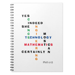 Carnet STEM Yes Indeed She Can Motivational