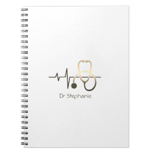 Carnet Stethoscope Heartbeat Médicale