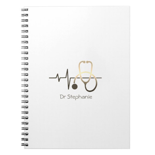 Carnet Stethoscope Heartbeat Médicale (Devant)