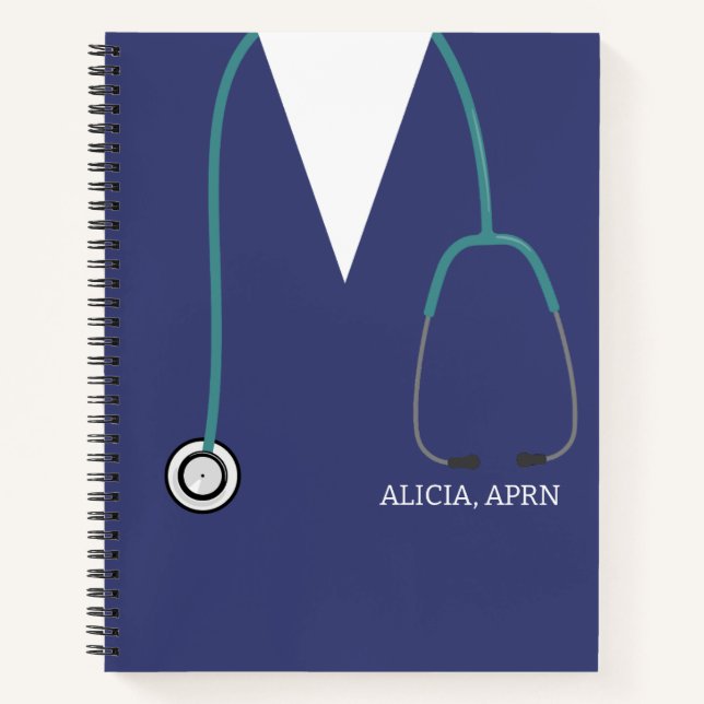 Carnet Stethoscope Pour Infirmière (Devant)