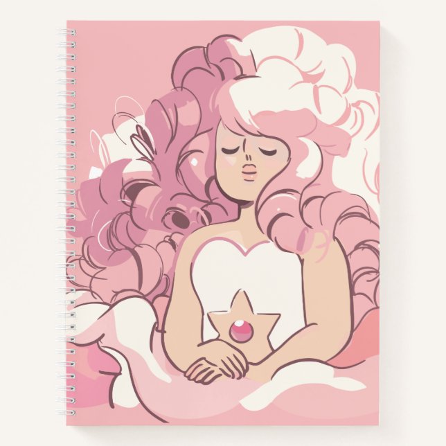 Carnet Steven Universe | Illustration de quartz Rose (Devant)