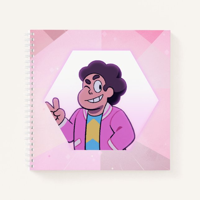 Carnet Steven Universe | Portrait diamant rose (Devant)