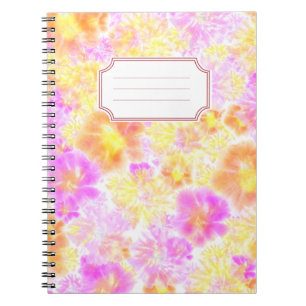 Carnet Sticker de Motif de teinture florale moderne