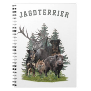 Carnet Sticker Jagdterrier Dessous de verre en verre Cous