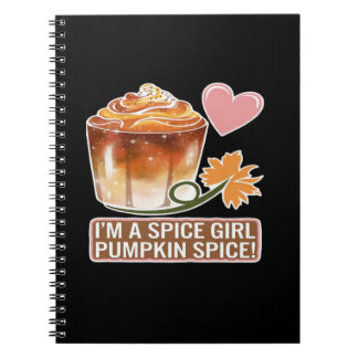 Carnet Sticker Latte Fille épice citrouille