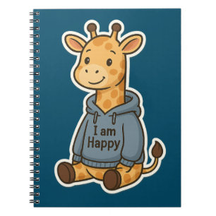 Carnet Sticker Sweat - shirt à capuche de la Giraffe Cute