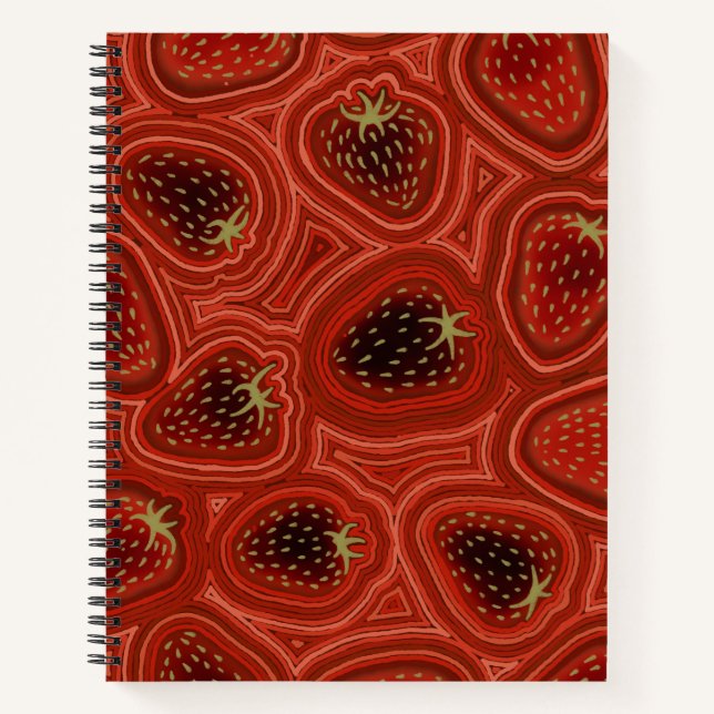 Carnet Strawberry Dreams Deluxe Spiral Notebook (Devant)