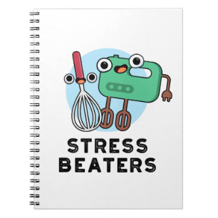 Carnet Stress Beatters Funny Baking Whisk Pun