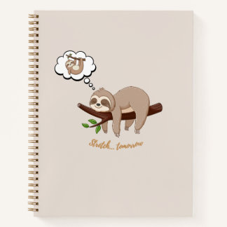 Carnet Stretch Tomorrow Sloth | Minimaliste Cosy