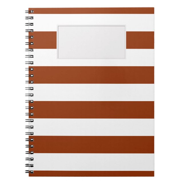 Carnet STRIPES Brown réglable (Devant)