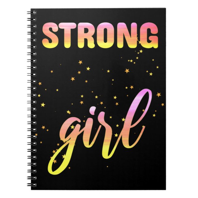 Carnet Strong Girl Pastel Star (Devant)