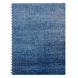 Carnet Structure en denim tissu Jeans bleu