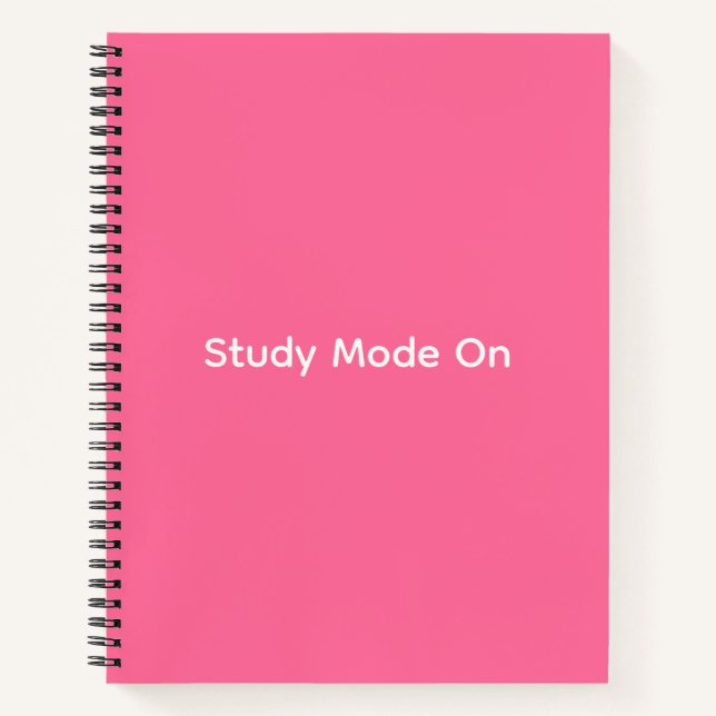 Carnet Study Mode On Notebook (Devant)