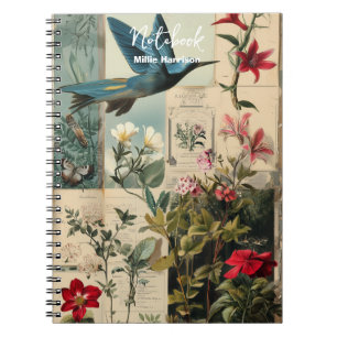 Carnet Style botanique collage
