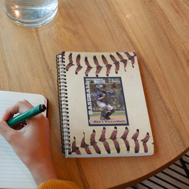Carnet Style de collection Carte photo de baseball (Créateur téléchargé)