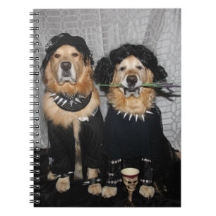 Carnet Style de Goth de golden retriever