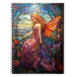 Carnet Style Tiffany Vitrail Verre magique Fée