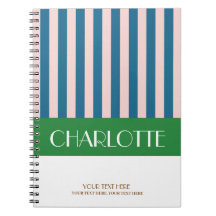 Stylish Colorful Stripes Personnalisé Monogramme