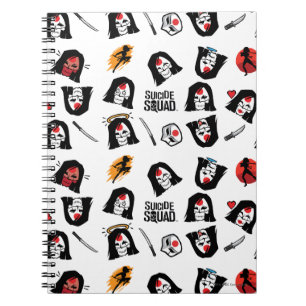 Carnet Suicide Squad   Katana Emoji Pattern