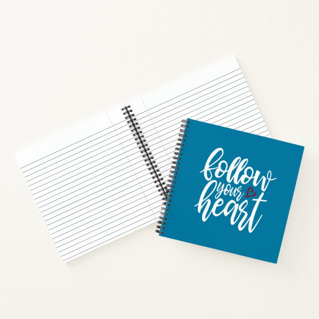 Carnet Suivez la citation de votre coeur Valentine | Carn (Intérieur)
