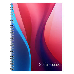 Carnet Sujets abstraits bleu foncé violet