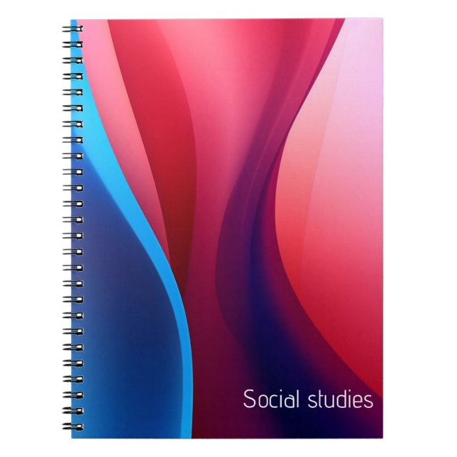 Carnet Sujets abstraits bleu foncé violet (Devant)