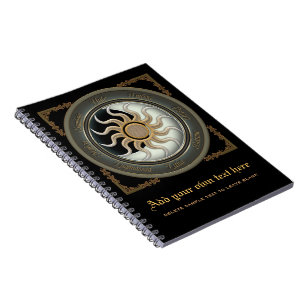 Carnet Sun et roue de païen de lune