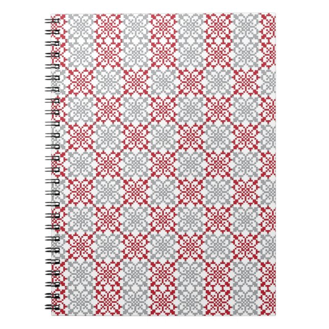 Carnet SUN traditionnel letton motif géométrique III (Devant)