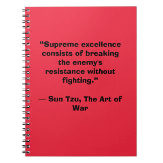 Carnet Sun Tzu Art de la guerre Bébé Gagnant