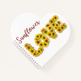 Carnet Sunflower Love Spiral Notebook
