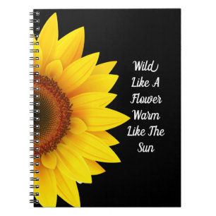 Carnet Sunflower Spiral Notebook