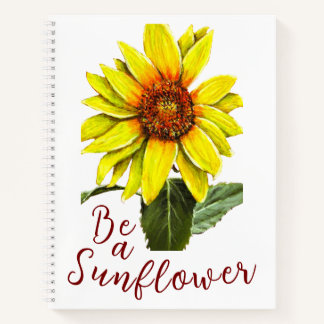 Carnet Sunflower Spiral Notebook