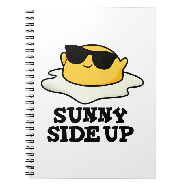 Carnet Sunny Side Up Funny Fried Oeuf Pun (Devant)