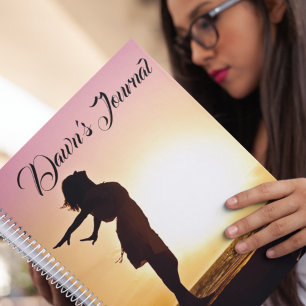 Carnet Sunrise de l'aube féminine personnalisée