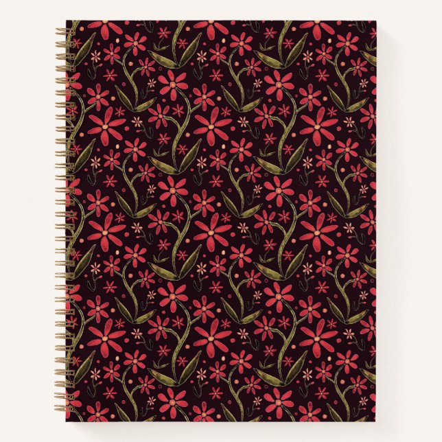 Carnet Sunset | Dancing Watercolor Daisies (Devant)