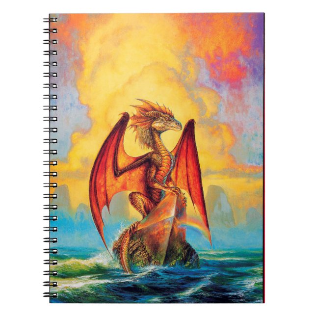 Carnet Sunset Dragon Imaginaire Art (Devant)