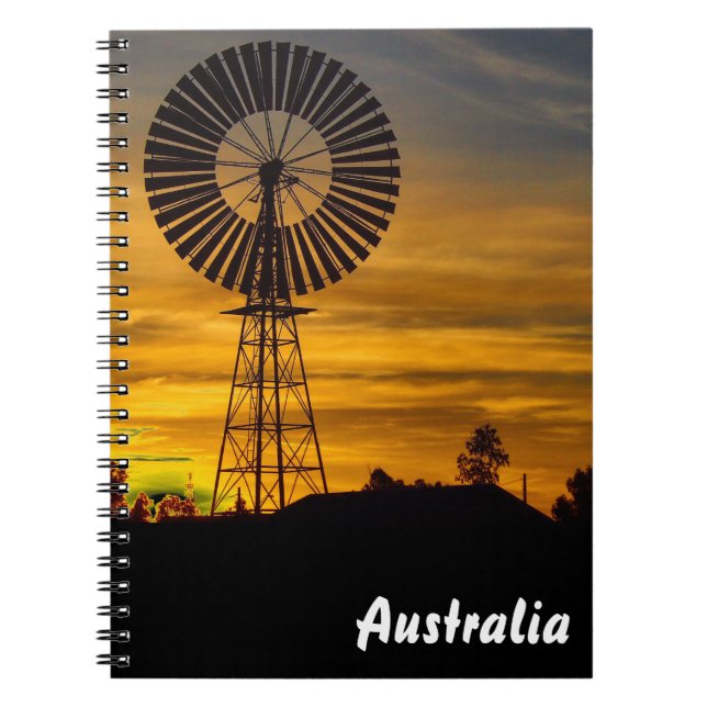 Carnet Sunset pour moulin à vent (Devant)