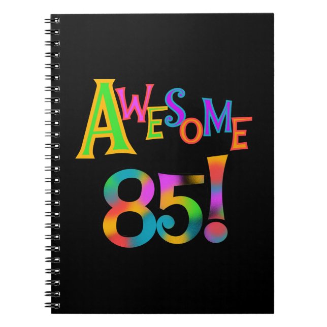 Carnet Super 85 T-shirts et cadeaux d'anniversaire (Devant)
