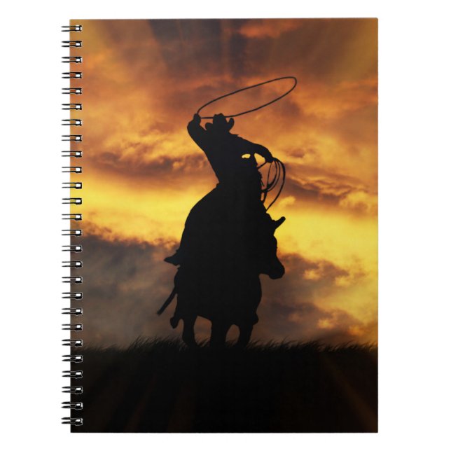 Carnet Super Cool Cowboy et Steer Horse Roping (Devant)