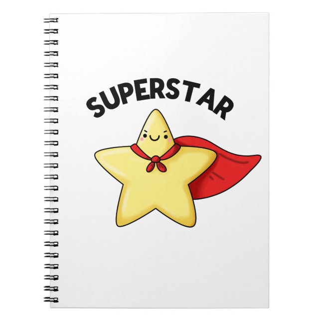 Carnet Super Star Funny Astronomy Pun (Devant)