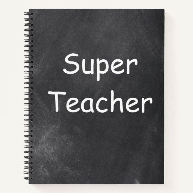 Carnet Super Teacher Chalkboard (Devant)