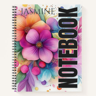 Carnet Superbe Explosion Florale Vibrante