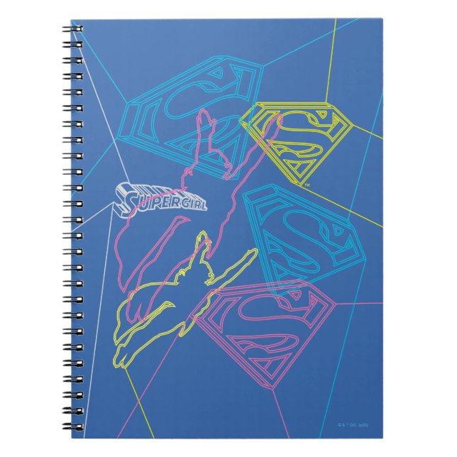 Carnet Supergirl et logo en couleurs (Devant)