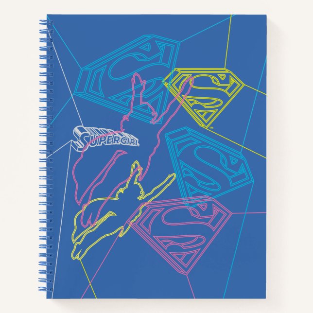 Carnet Supergirl et logo en couleurs (Devant)