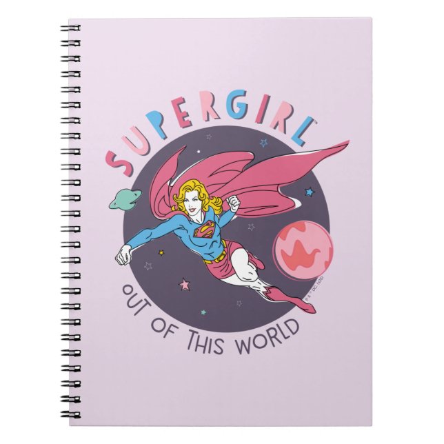 Carnet Supergirl hors de ce monde Retro Graphisme (Devant)