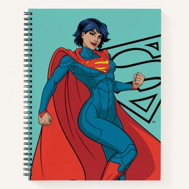 Carnet Supergirl Hovering en costume bleu (Devant)