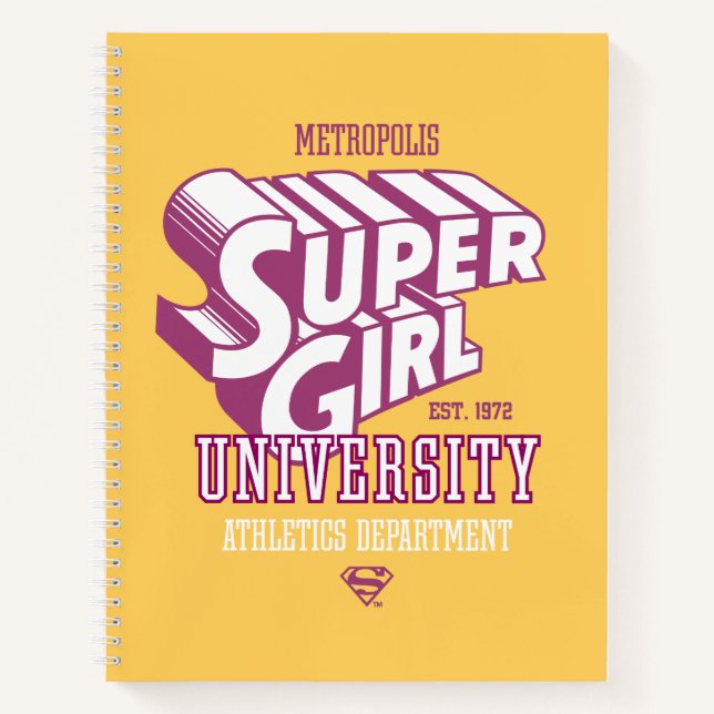 Carnet Supergirl Metropolis University Athletics Départem (Devant)