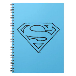 Carnet Superman S-Shield   Logo Simple Black Outline