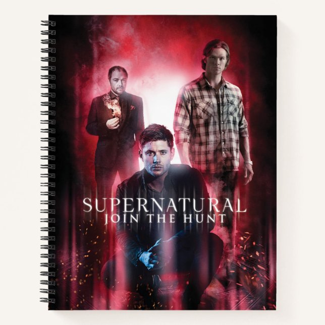 Carnet Supernatural Crowley, Dean et Sam (Devant)